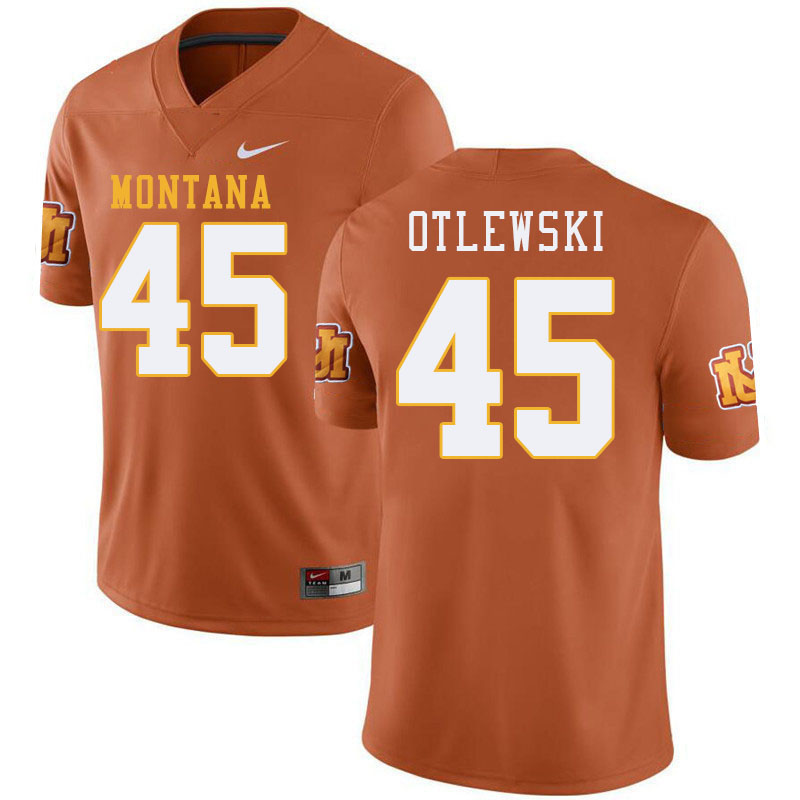 Montana Grizzlies #45 Caleb Otlewski College Football Jerseys Stitched Sale-Throwback